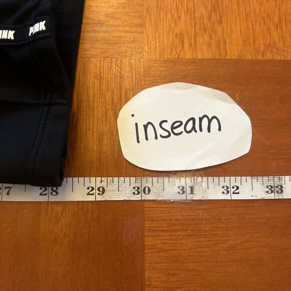 Victorias Secret Pink Black Jogger Pants With Side Stripe Design M - Picture 5 of 8